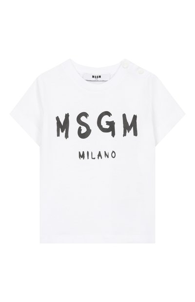 Хлопковая футболка MSGM KIDS, арт. S6MSUNTH266