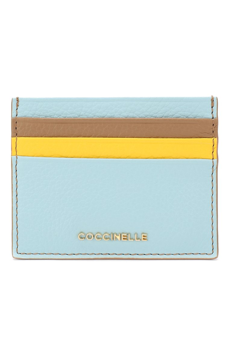 Женский кожаный футляр для кредитных карт COCCINELLE разноцветного цвета, арт. E2 DW5 12 95 01 | Фото 1 (Статус проверки: �Проверена категория; Материал: Натуральная кожа; Нос: Не проставлено)