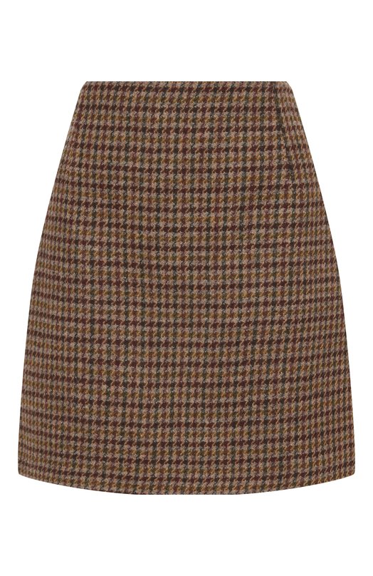 Шерстяная юбка Weekend Max Mara VATA Коричневый VATA