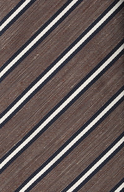 Галстук из шелка и льна BRIONI, арт. 062I00/P041B, фото 3