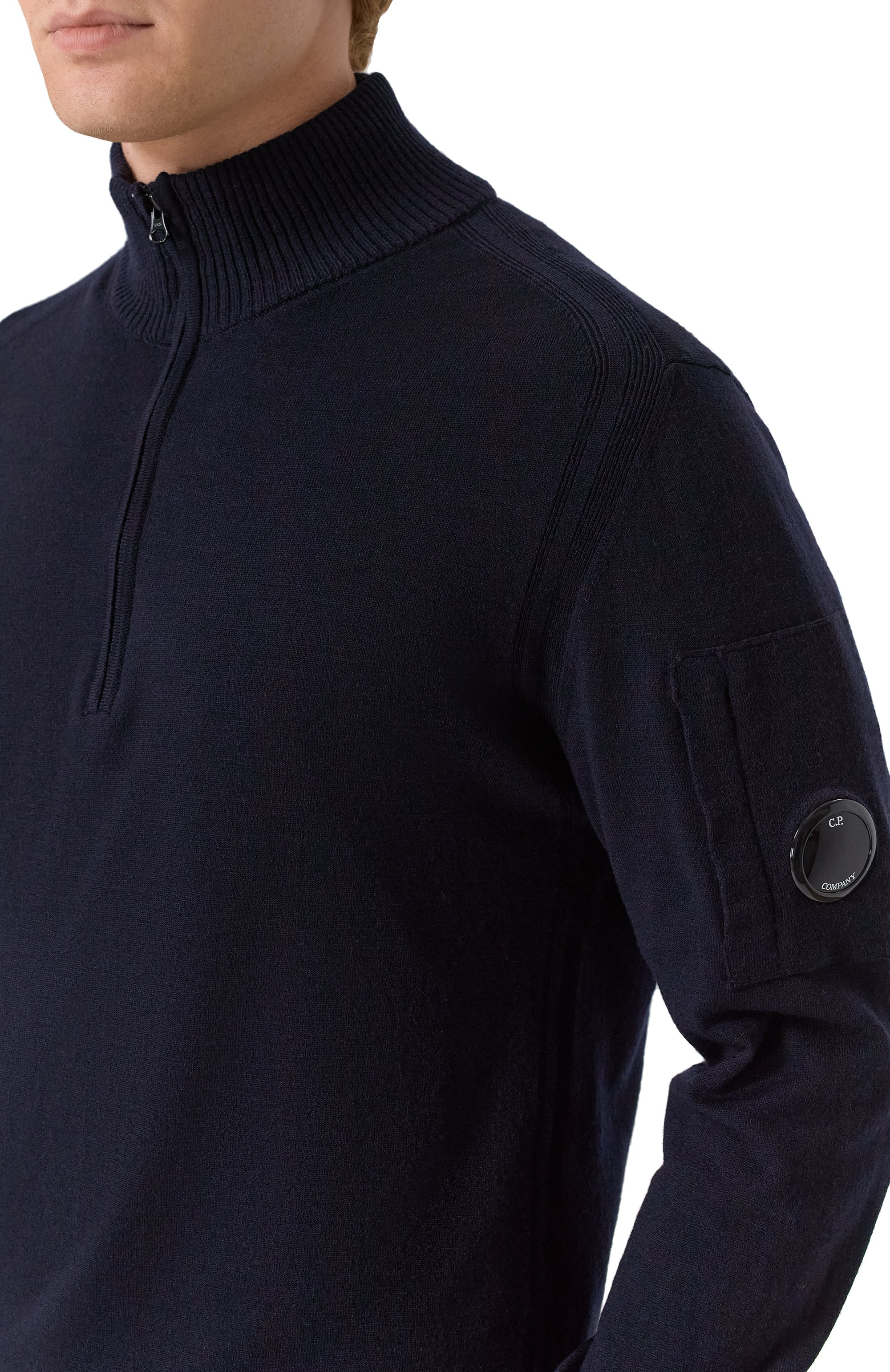 Шерстяной джемпер C.P. COMPANY, арт. 19CMKN036A005528A, фото 5