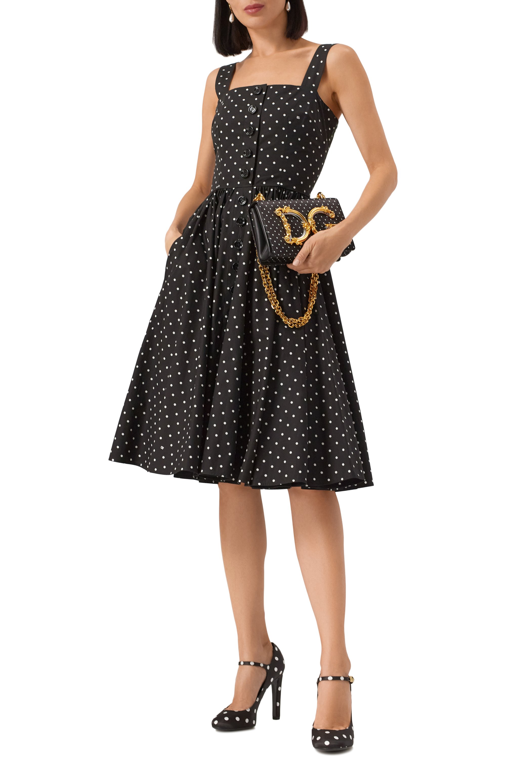 Хлопковое платье DOLCE & GABBANA, арт. F6JJCT/HS5R6, фото 2