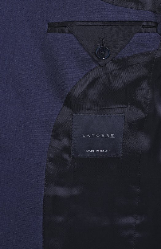 Шерстяной костюм Sartoria Latorre A6I7EF/UH0592 Синий  A6I7EF/UH0592 Фото 9
