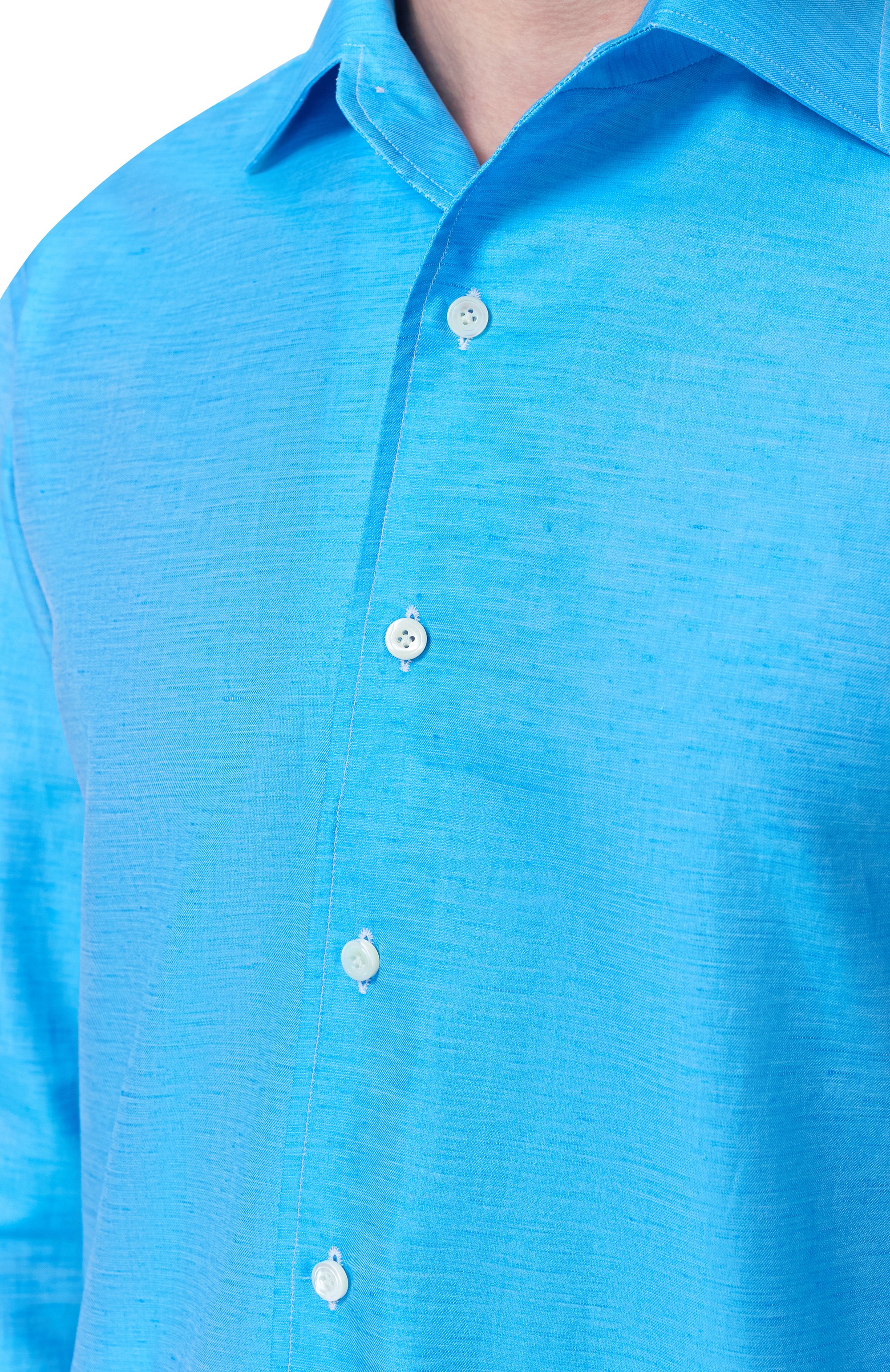 Рубашка из хлопка и льна ALESSANDRO GHERARDI, арт. D0UBLE/7670, фото 5