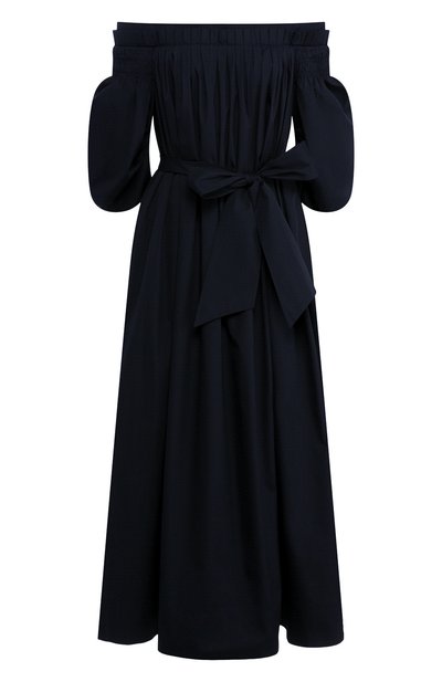 Хлопковое платье GABRIELA HEARST, арт. 220446/T030/38/DARK NAVY, фото 1