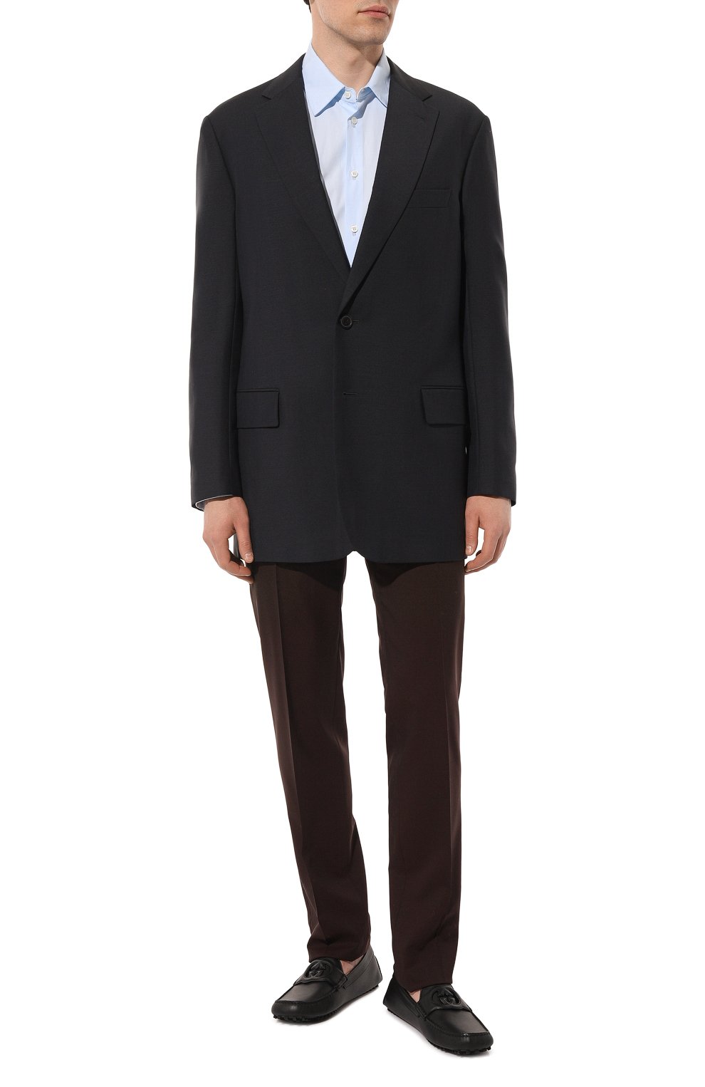 Кожаные мокасины GUCCI, арт. 730148/1XH60, фото 2