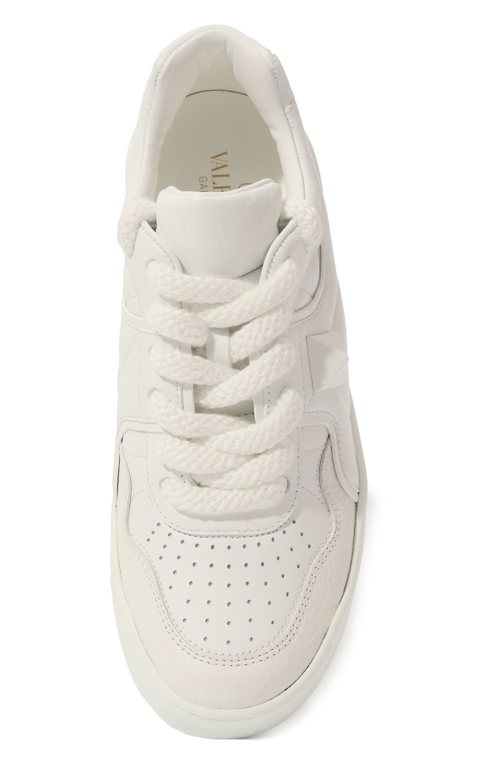 Кожаные кеды one stud xl VALENTINO белого цвета по цене 85450 руб., арт. 5W2S0FQ4/XTM, фото 6 Кожаные кеды one stud xl VALENTINO, арт. 5W2S0FQ4/XTM, фото 6