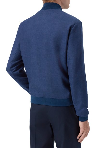 Бомбер из шелка и шерсти CORNELIANI, арт. 27L588/2718266, фото 4
