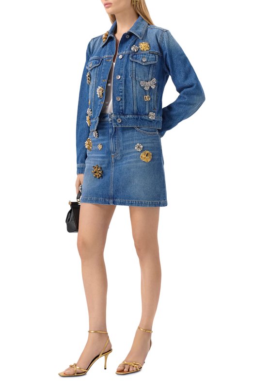 Джинсовая куртка Dolce & Gabbana F9I46Z/G8NC7 Синий  F9I46Z/G8NC7 Фото 2