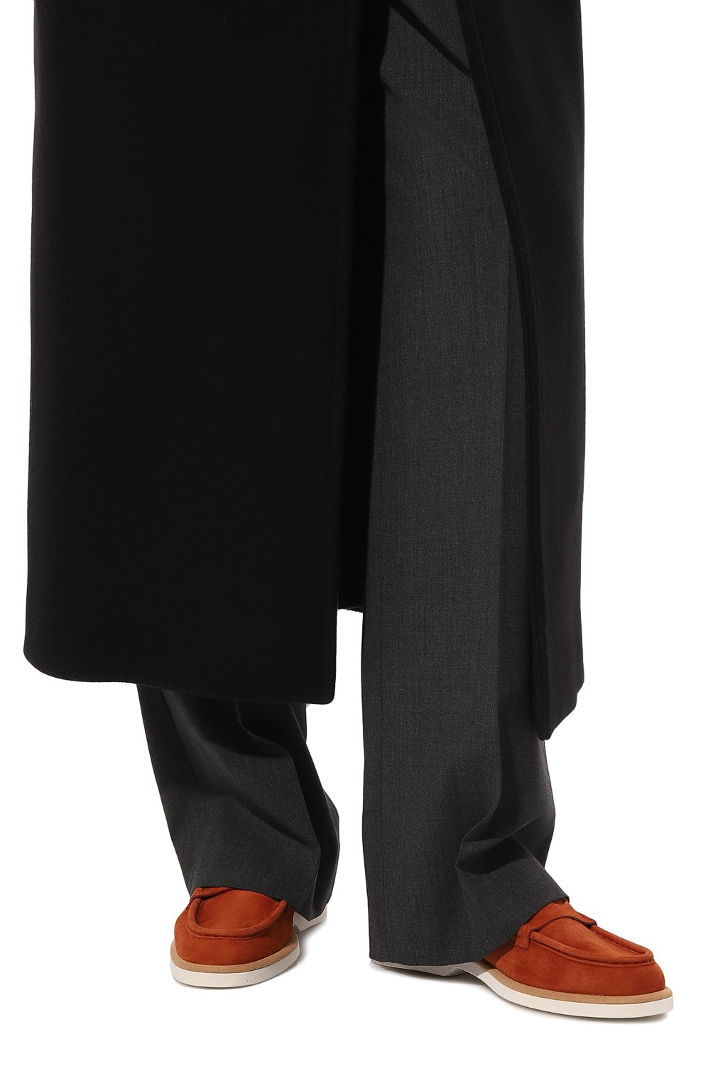 Замшевые пенни-лоферы SANTONI, арт. WUQY59818BIASTW1, фото 3