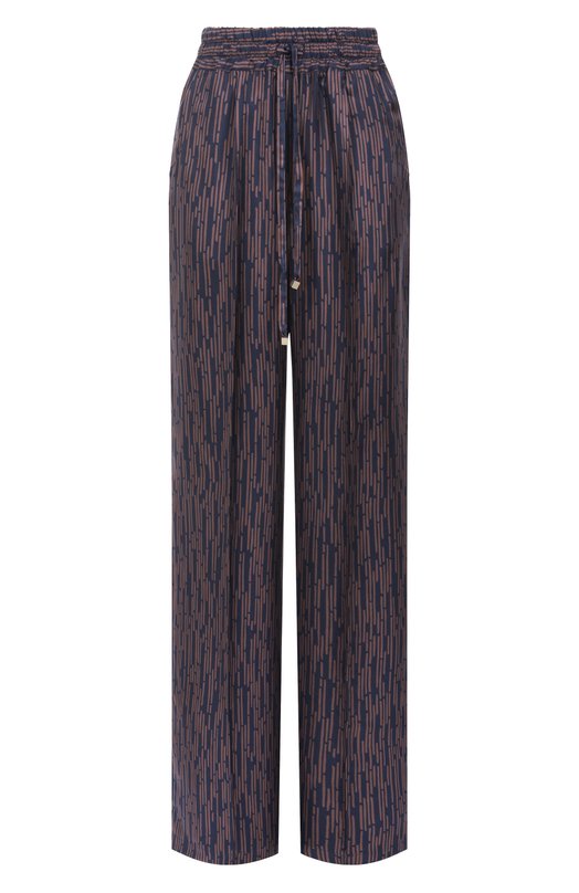 Шелковые брюки Kiton D48122K0586G09 Синий D48122K0586G09