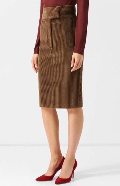 Вельветовая юбка BRUNELLO CUCINELLI, арт. MA107G2729, фото 3