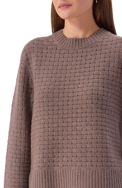 Кашемировый пуловер WINDSOR коричневого цвета по цене 87650 руб., арт. 52 DP614 10000805, фото 5 Кашемировый пуловер WINDSOR, арт. 52 DP614 10000805, фото 5