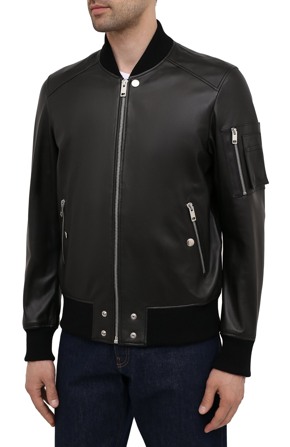 Кожаный бомбер DIESEL, арт. A02721/0HCAX, фото 3