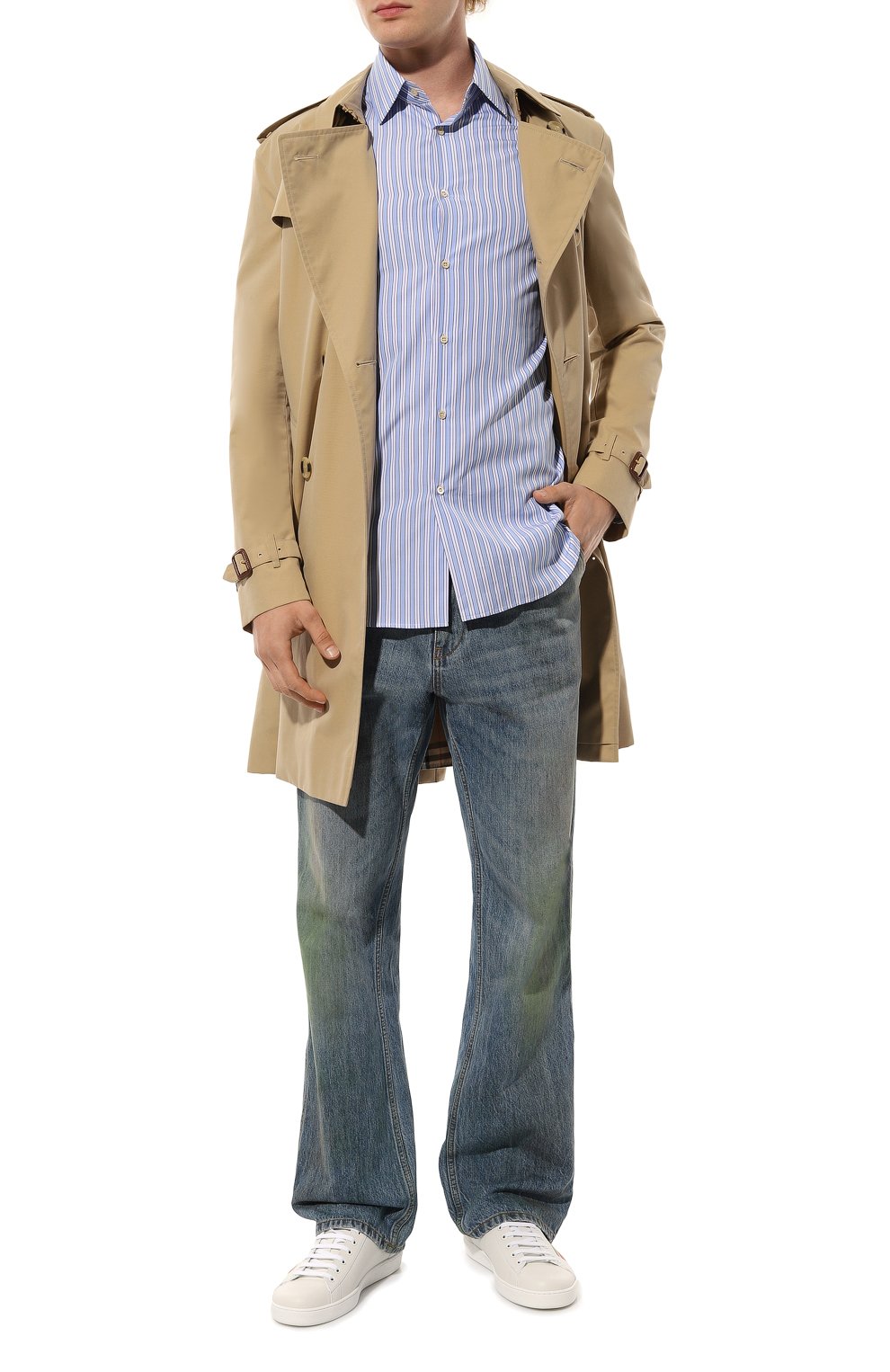 Хлопковая рубашка GUCCI, арт. 543806 Z375L, фото 2