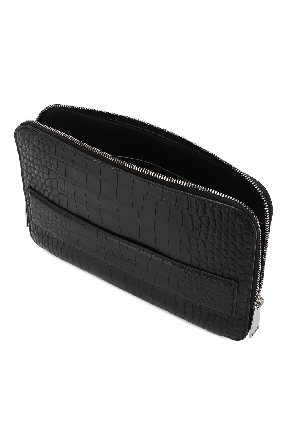 Папка для документов из кожи аллигатора BOTTEGA VENETA черного цвета по цене 1555000 руб., арт. 580472/V2030/AMIS, фото 4 Папка для документов из кожи аллигатора BOTTEGA VENETA, арт. 580472/V2030/AMIS, фото 4