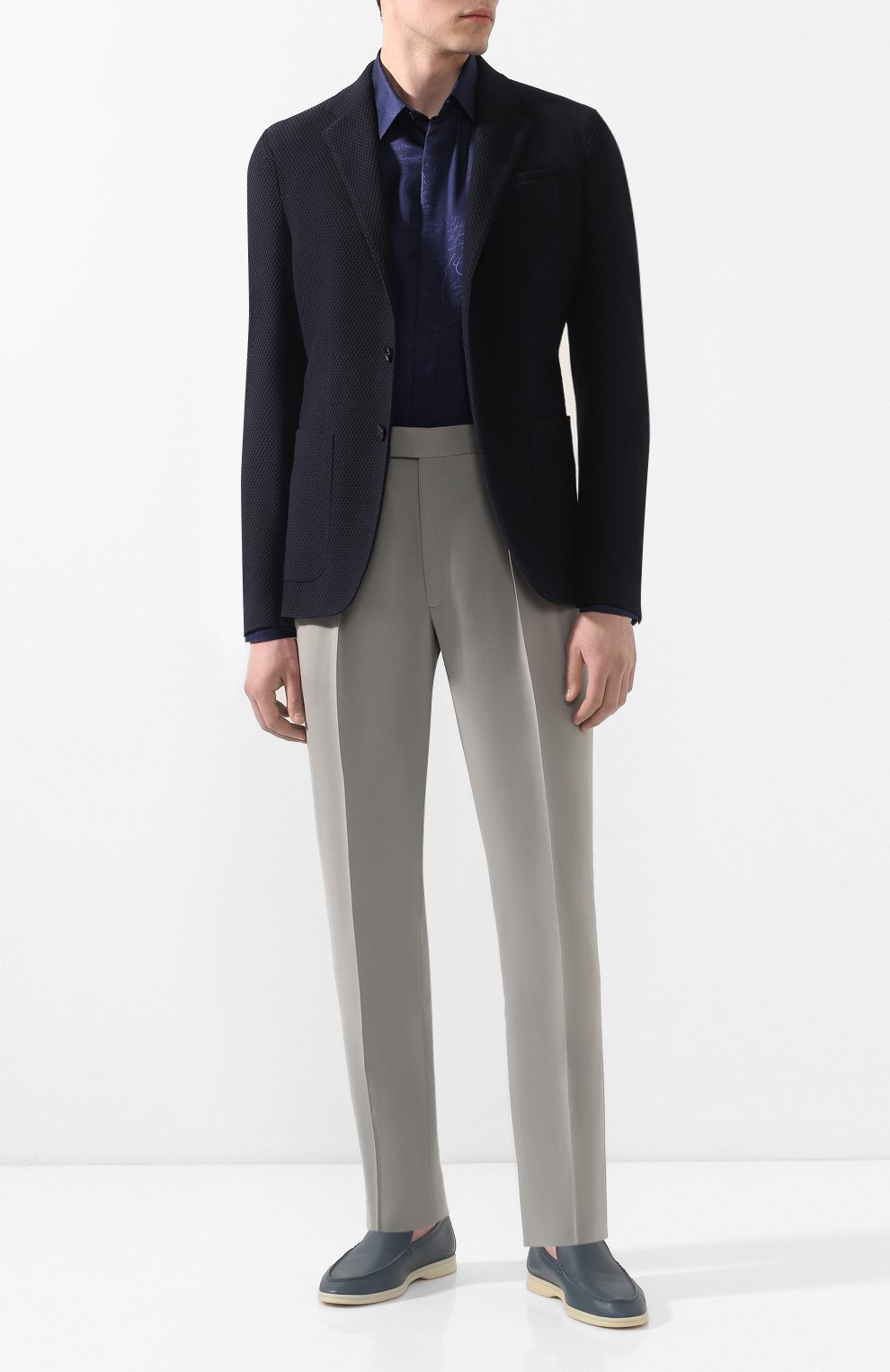 Шелковая рубашка BERLUTI, арт. R17HTL52-007, фото 2