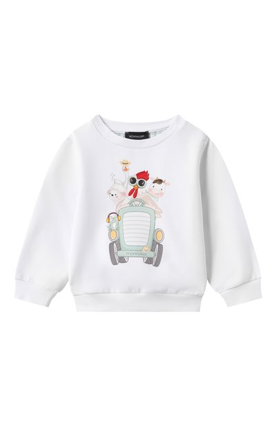 Хлопковый свитшот MONNALISA, арт. 28E600