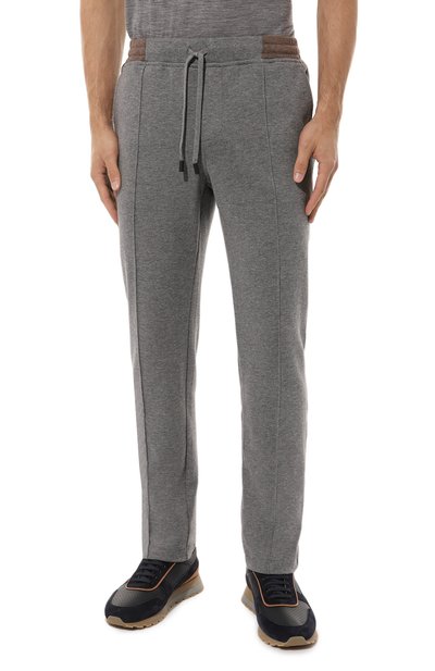 Брюки из хлопка и кашемира CAPOBIANCO, арт. 15M706.LB00., фото 3