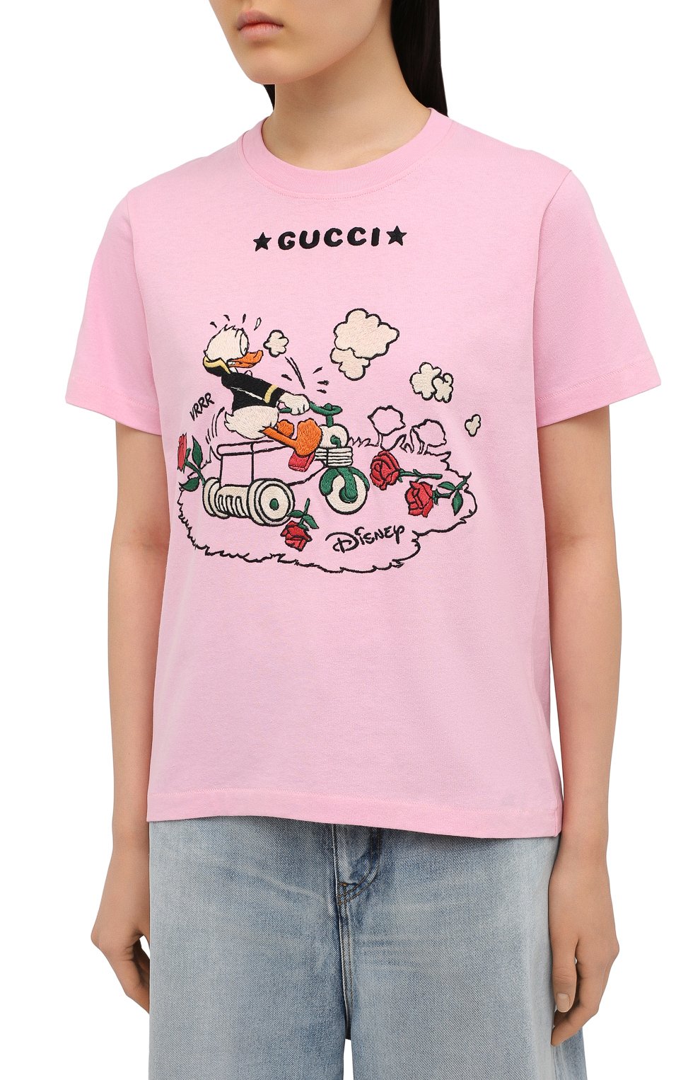 Хлопковая футболка GUCCI, арт. 580762/XJDBH, фото 3
