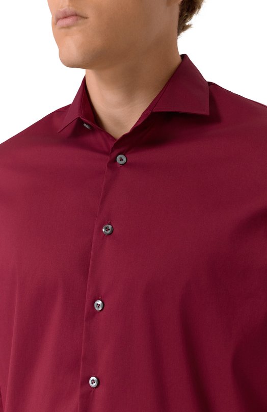 Хлопковая сорочка Van Laack VL-RIK0S-SF/150293/570 Бордовый  VL-RIK0S-SF/150293/570 Фото 5