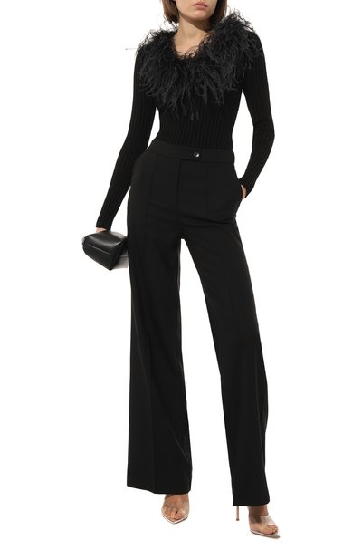 Пуловер из вискозы с отделкой перьями GIUSEPPE DI MORABITO, арт. PS23236KN-233, фото 2