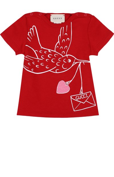 Хлопковая футболка с принтом GUCCI, арт. 478351/X3G80, фото 1