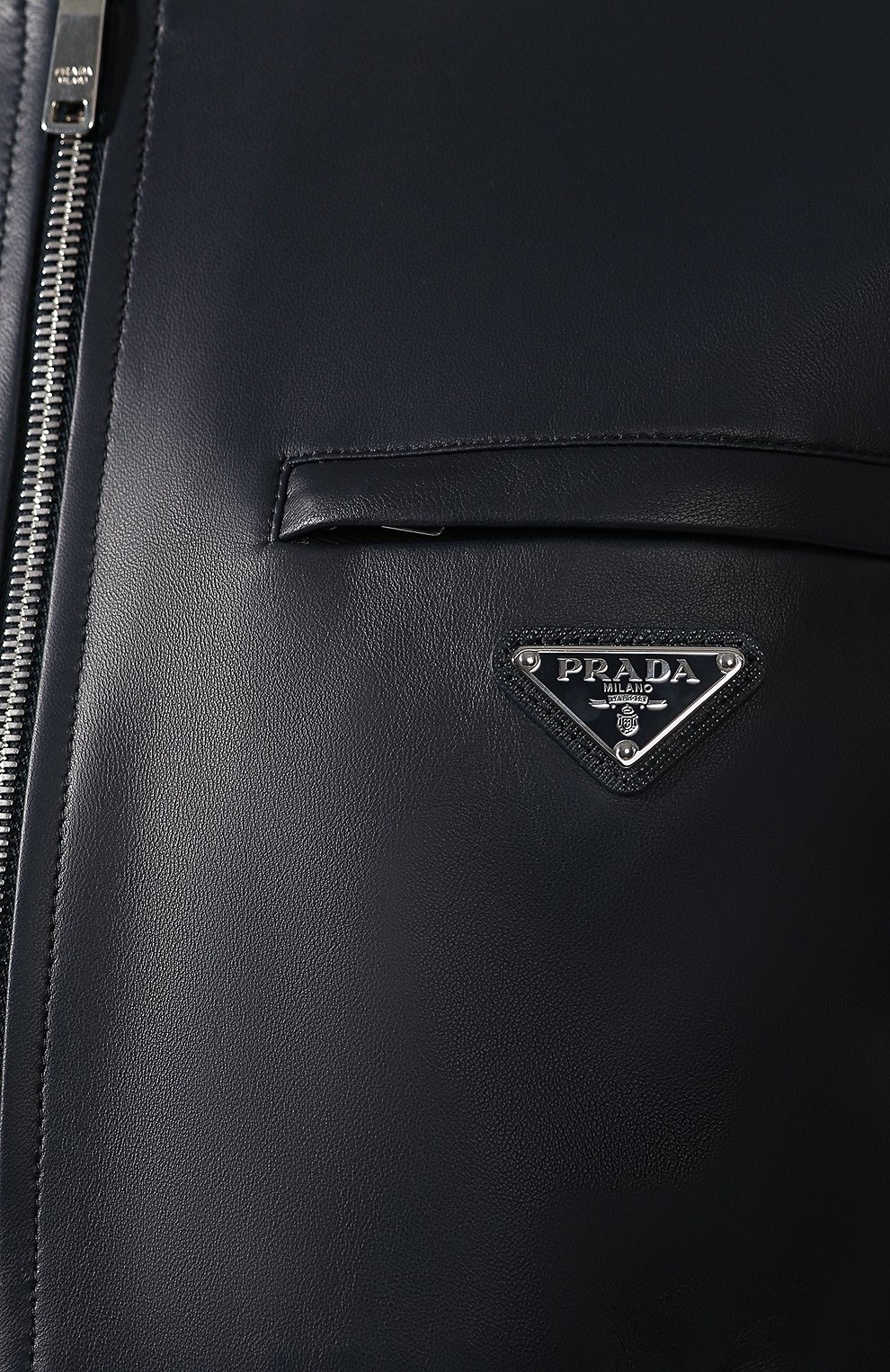 Кожаный бомбер PRADA, арт. UPW280-38-F0216, фото 5