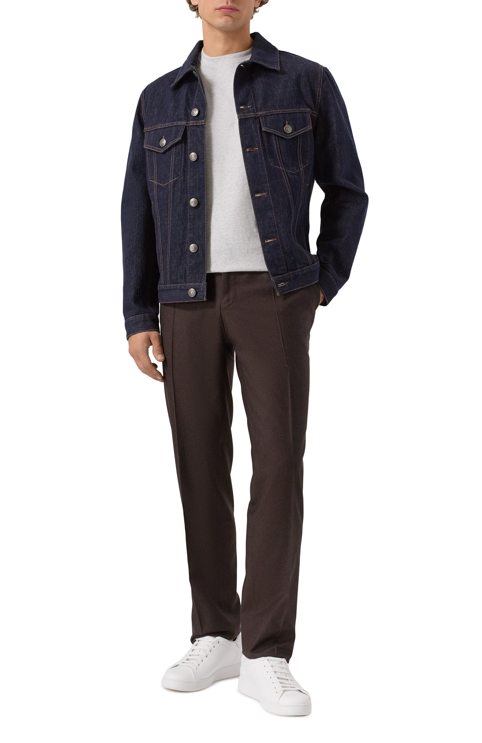 Хлопковая футболка BRUNELLO CUCINELLI, арт. M0B131308, фото 2