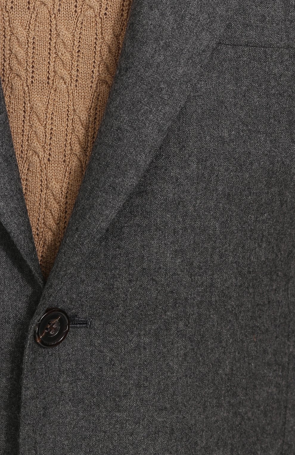 Кашемировый костюм с пиджаком на двух пуговицах KITON, арт. UA81K01P45, фото 6