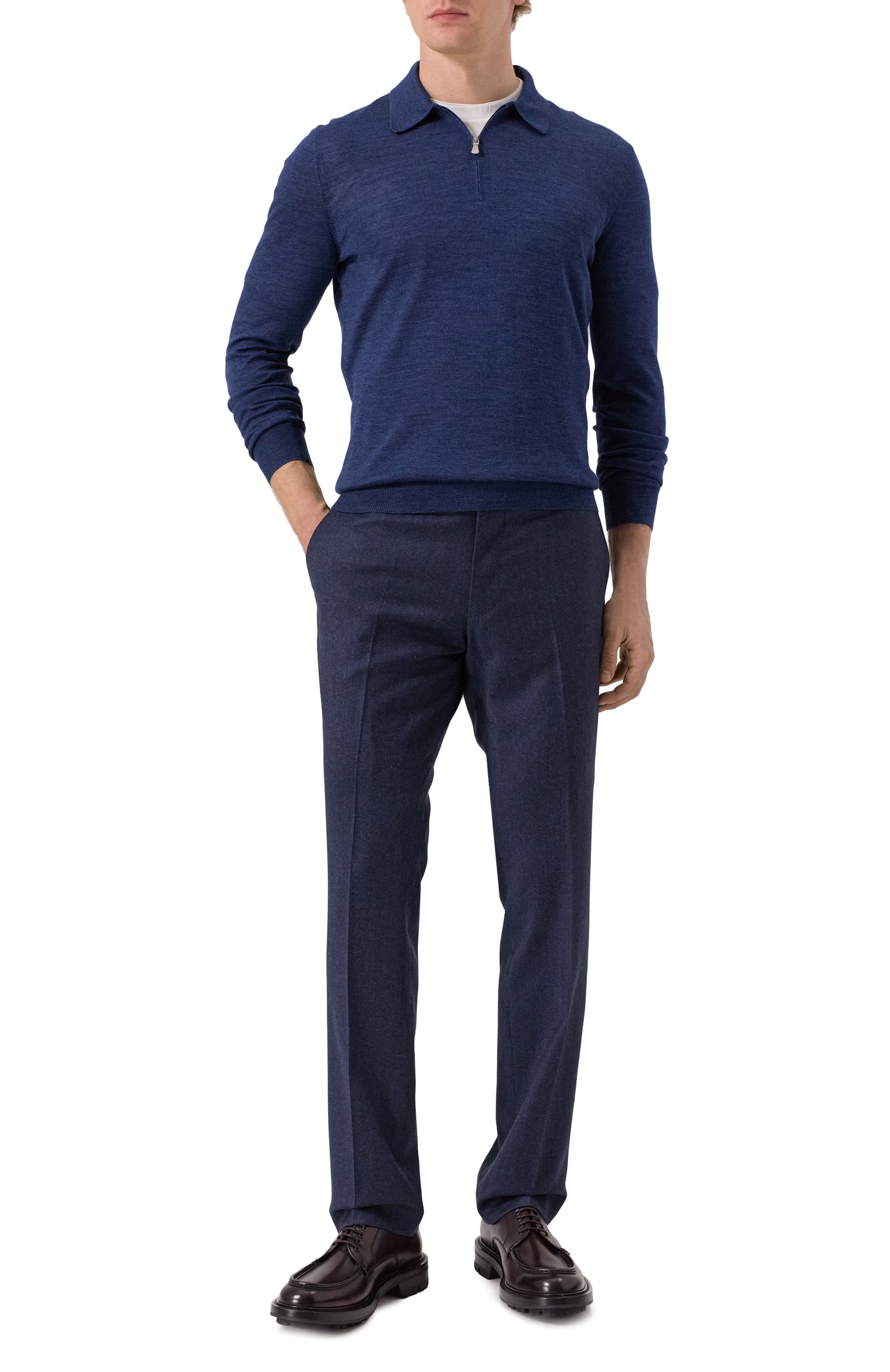 Кожаные дерби BARRETT темно-коричневого цвета по цене 77050 руб., арт. 242U053.6, фото 2 Кожаные дерби BARRETT, арт. 242U053.6, фото 2