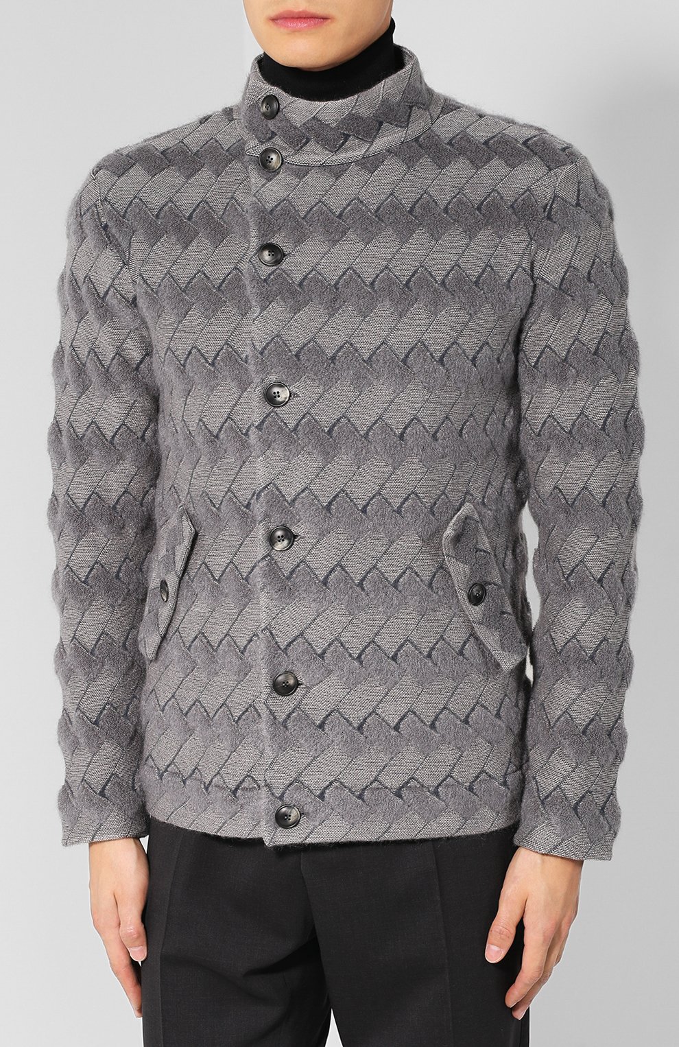 Кардиган из смеси шерсти и вискозы GIORGIO ARMANI, арт. 6ZSB05/SM17Z, фото 3