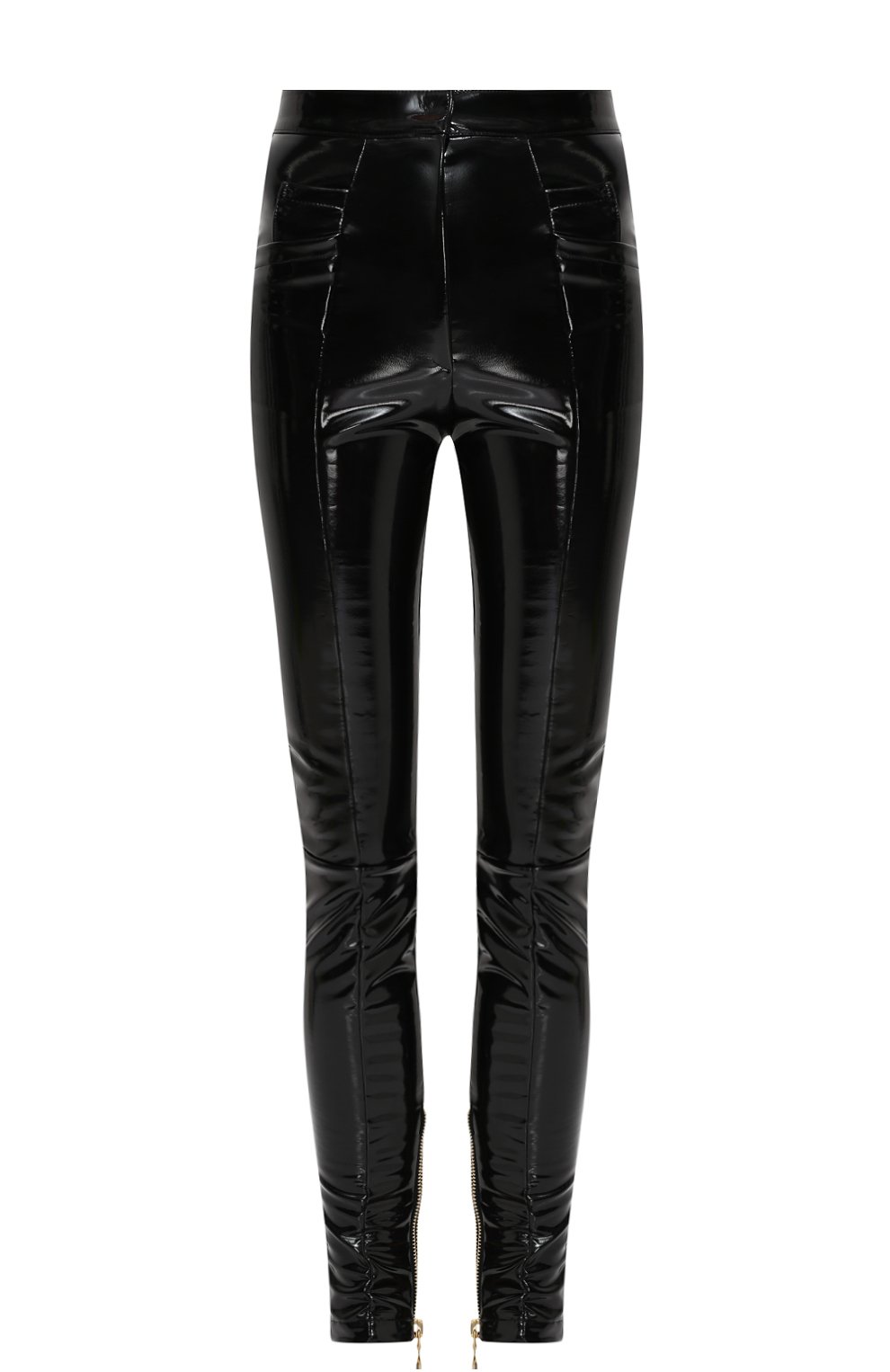 Однотонные брюки-скинни BALMAIN черного цвета по цене 82800 руб., арт. 135541/M127, фото 1 Однотонные брюки-скинни BALMAIN, арт. 135541/M127, фото 1