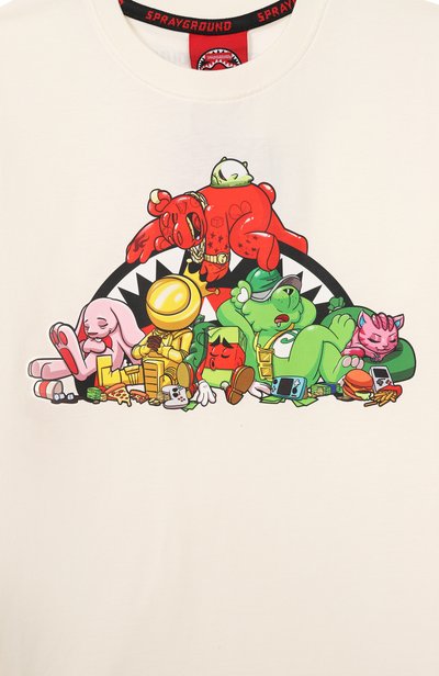 Хлопковая футболка SPRAYGROUND, арт. SPY1536IV0/SLEEPY SPRAY SQUAD REGULAR T-SHIRT IV0R, фото 3