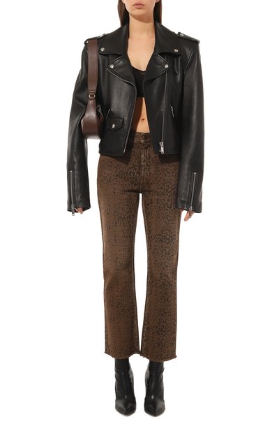 Джинсы GOLDEN GOOSE DELUXE BRAND леопардового цвета по цене 51550 руб., арт. GWP00843/P00062381325, фото 2 Джинсы GOLDEN GOOSE DELUXE BRAND, арт. GWP00843/P00062381325, фото 2