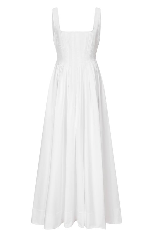 Хлопковое платье Sportmax SPXGIR0 Белый SPXGIR0