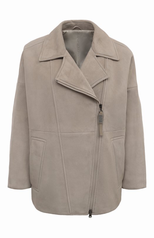 Замшевая куртка Brunello Cucinelli M0PCL7872P Серый M0PCL7872P