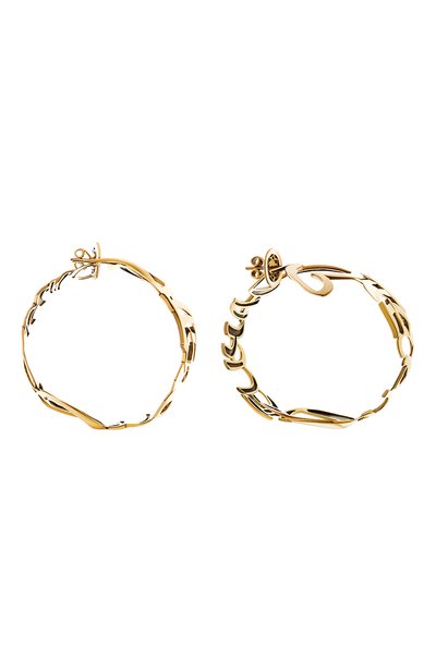 Серьги здесь и сейчас DZHANELLI золотого цвета по цене 92000 руб., арт. 00254, фото 3 Серьги здесь и сейчас DZHANELLI, арт. 00254, фото 3