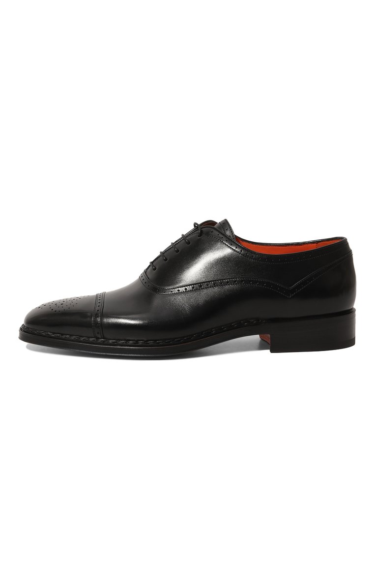 Кожаные оксфорды SANTONI, арт. MCWG18118MB1BSH3, фото 1