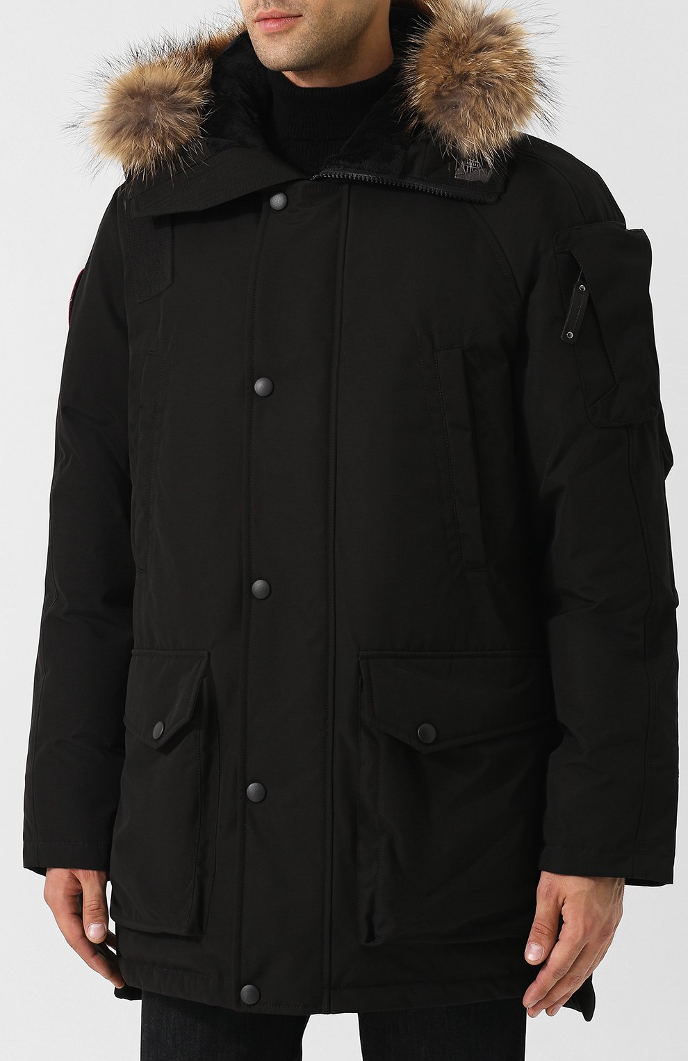 Пуховая парка mir-1 с меховой отделкой капюшона ARCTIC EXPLORER, арт. MIR_BLK, фото 3