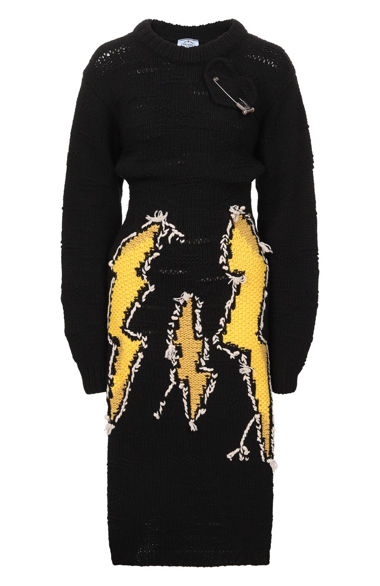 Шерстяное платье PRADA, арт. 23794-1U2F-F0C5Z-192, фото 1