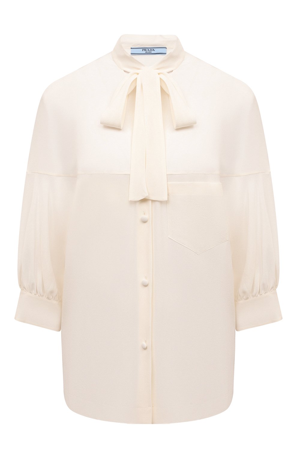 Шелковая блузка PRADA, арт. P495E-1H51-F0304-211, фото 1