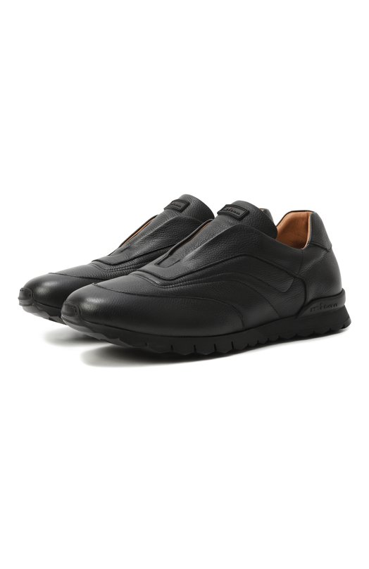 Кожаные кроссовки Kiton USSA107N0109803 Чёрный USSA107N0109803