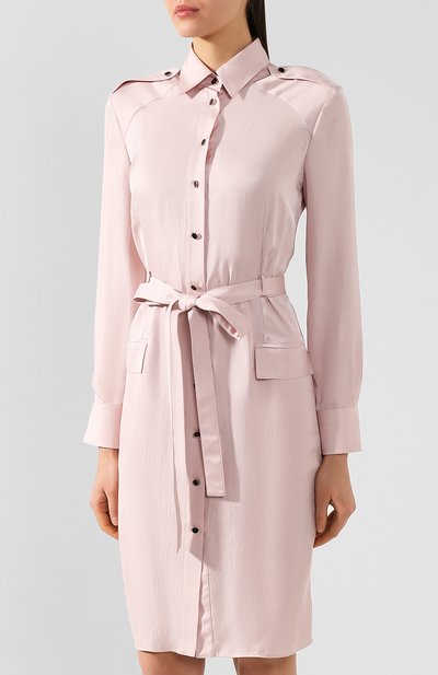 Платье с поясом TOM FORD светло-розового цвета по цене 233500 руб., арт. AB2787-FAX180, фото 3 Платье с поясом TOM FORD, арт. AB2787-FAX180, фото 3