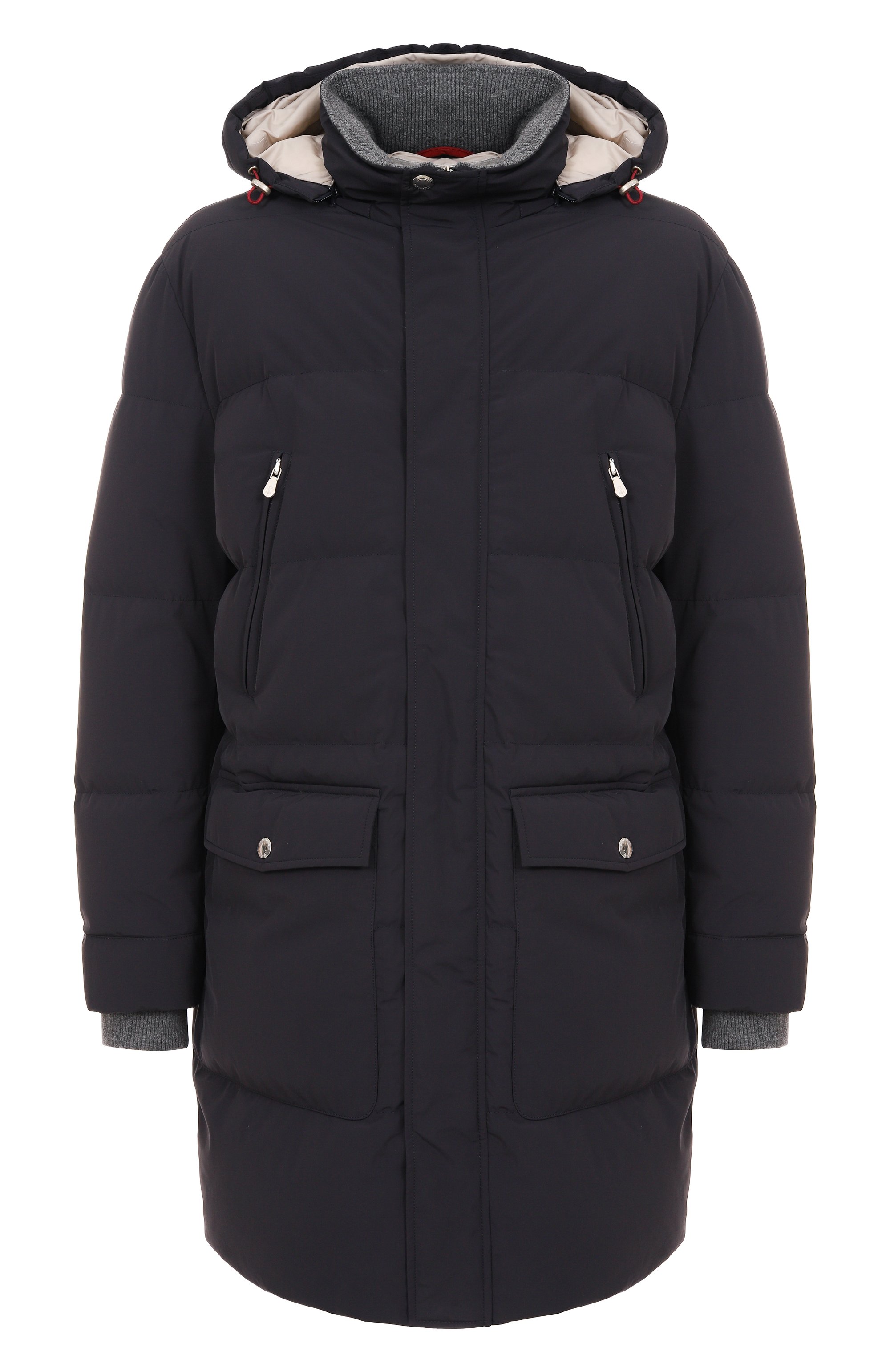 Пуховик BRUNELLO CUCINELLI темно-синего цвета по цене 779500 руб., арт. MM4911827, фото 1 Пуховик BRUNELLO CUCINELLI, арт. MM4911827, фото 1