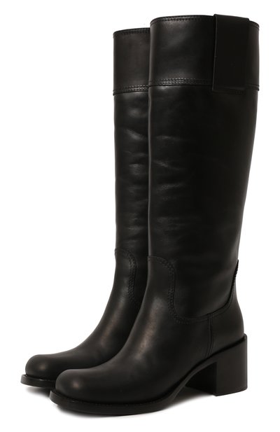 Кожаные сапоги MIU MIU, арт. 5W234D-3L1P-F0002-055, фото 1