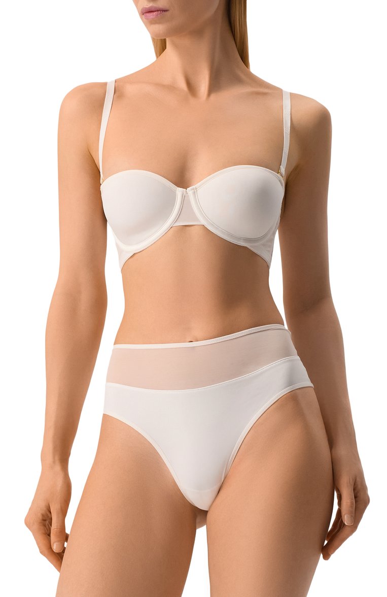 Женский бюстгальтер-балконет WOLFORD белого цвета, арт. 4W1270 | Фото 2 (Нос: Не проставлено; Материал внешний: Синтетический материал)