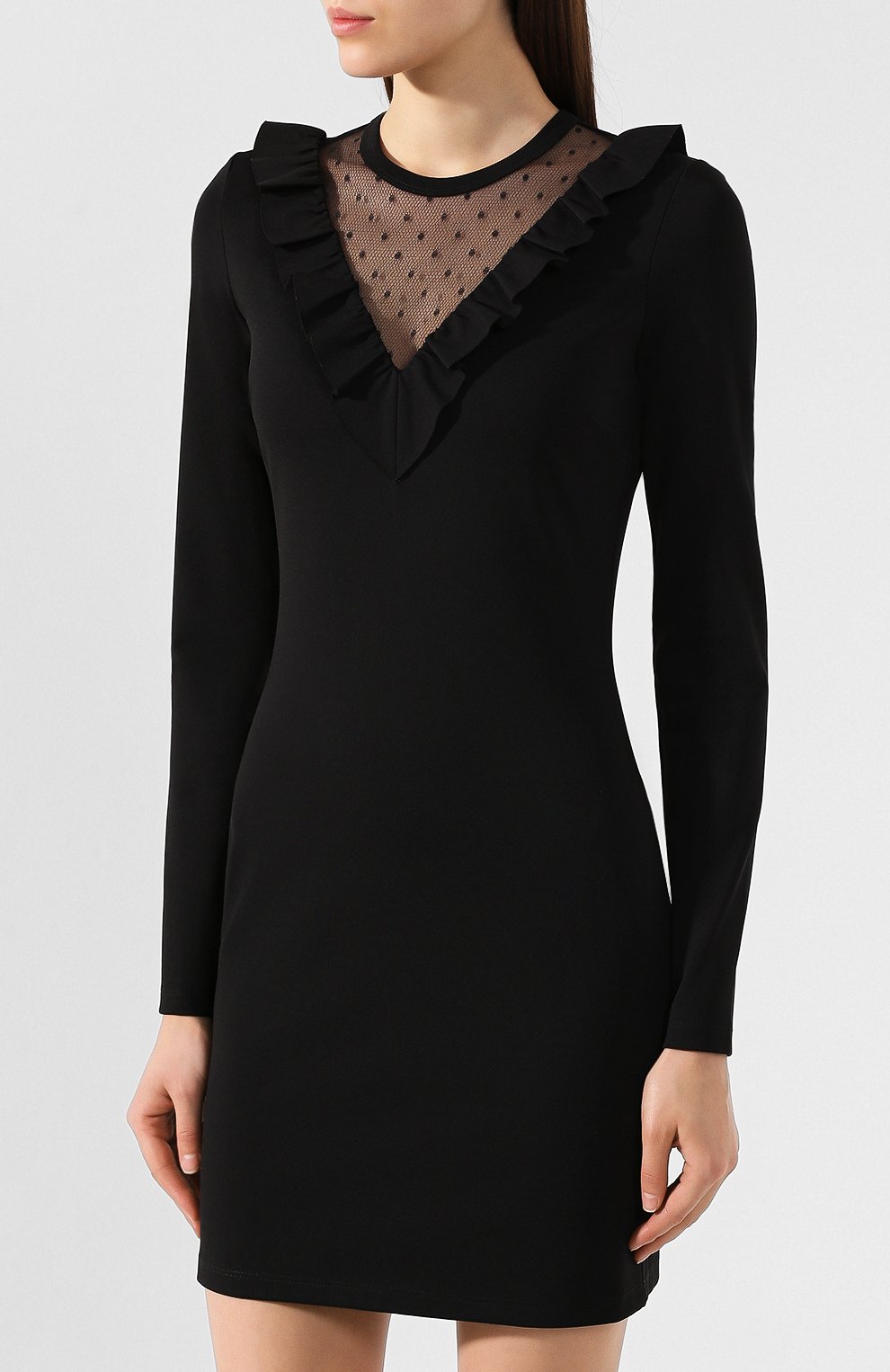 Платье REDVALENTINO черного цвета по цене 32850 руб., арт. SR3MJ02I/4E9, фото 3 Платье REDVALENTINO, арт. SR3MJ02I/4E9, фото 3