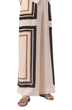Женские кожаные шлепанцы bianca DOLCE & GABBANA темно-бежевого цвета, а�рт. CQ0436/AY329 | Фото 3 (Драгоценные камни: Проставлено; Материал сплава: Проставлено; Материал внутренний: Натуральная кожа; Подошва: Плоская; Материал внешний: Натуральная кожа; Каблук высота: Низкий)