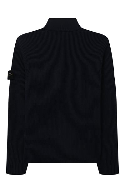 Хлопковый кардиган STONE ISLAND темно-синего цвета по цене 22050 руб., арт. 7616504A3/6-8, фото 2 Хлопковый кардиган STONE ISLAND, арт. 7616504A3/6-8, фото 2